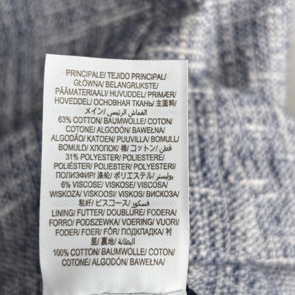 Boden Matilda Textured Dress 14 Blue Tweed Pockets Preppy Mod Nautical Easter - Picture 7 of 11